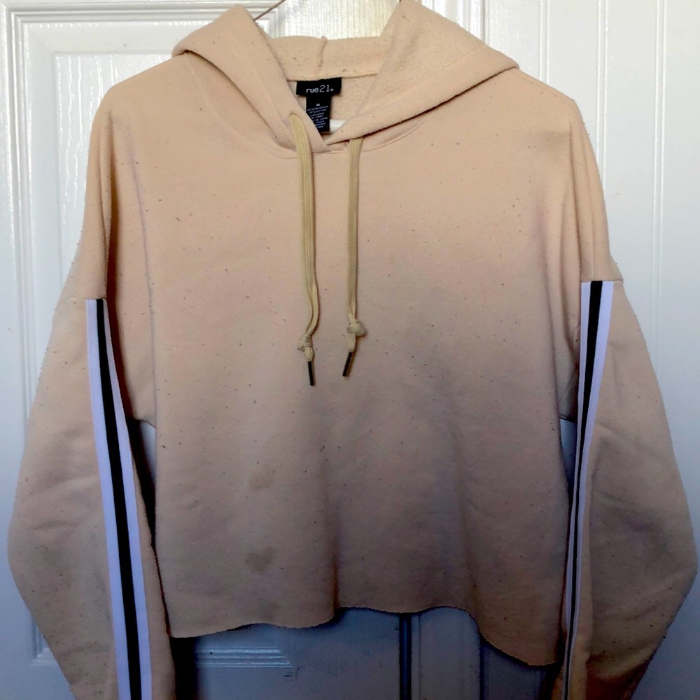 A cropped hoodie